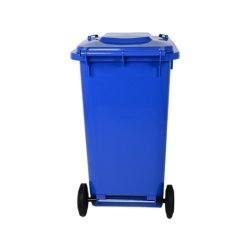 Engels 2-hjulet affaldsbeholder MGB 240 Liter i bl� plast