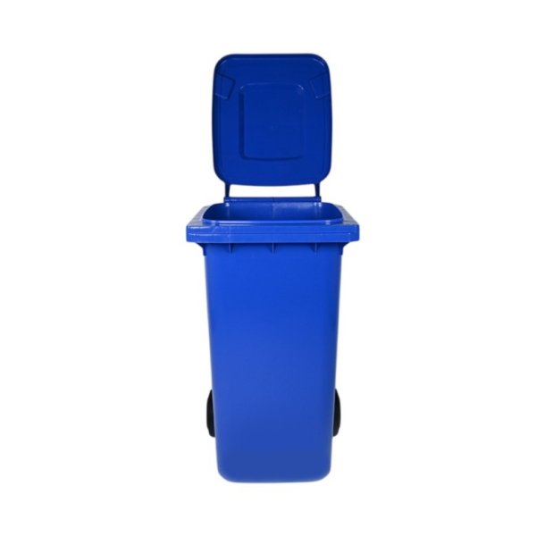 Engels 2-hjulet affaldsbeholder MGB 240 Liter i bl� plast