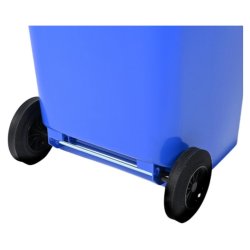 Engels 2-hjulet affaldsbeholder MGB 240 Liter i bl� plast