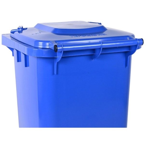 Engels 2-hjulet affaldsbeholder MGB 240 Liter i bl� plast