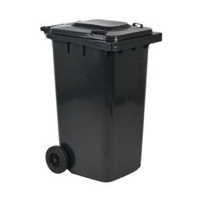 Engels 2-hjulet affaldsbeholder MGB 240 Liter i m�rkegr� plast
