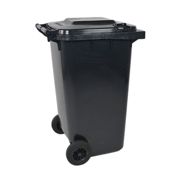 Engels 2-hjulet affaldsbeholder MGB 240 Liter i m�rkegr� plast