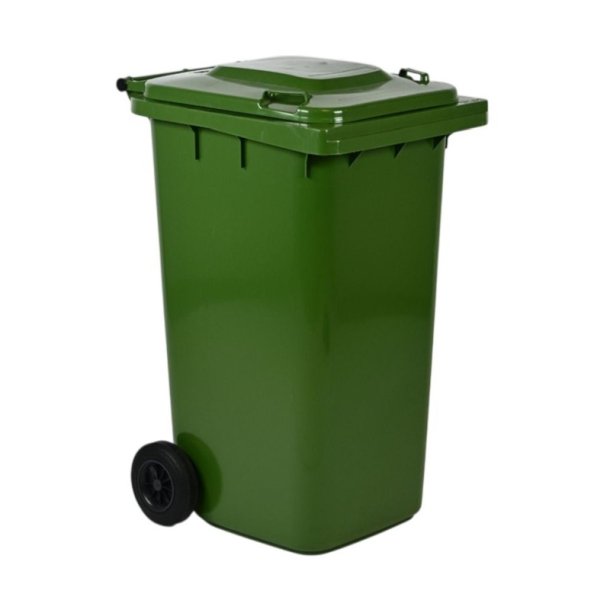 Engels 2-hjulet affaldsbeholder MGB 240 Liter i gr�n plast
