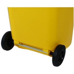 Engels 2-hjulet affaldsbeholder MGB 240 Liter i gul plast