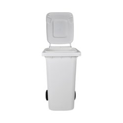 Engels 2-hjulet affaldsbeholder MGB 240 Liter i hvid plast