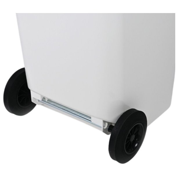 Engels 2-hjulet affaldsbeholder MGB 240 Liter i hvid plast