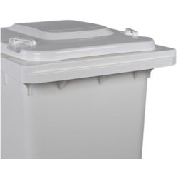 Engels 2-hjulet affaldsbeholder MGB 240 Liter i hvid plast