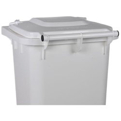 Engels 2-hjulet affaldsbeholder MGB 240 Liter i hvid plast