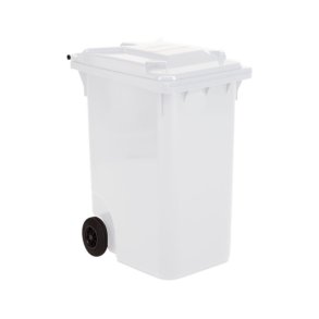 Engels 2-hjulet affaldsbeholder MGB 360 Liter i hvid plast