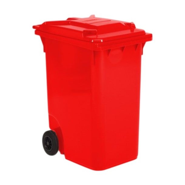Engels 2-hjulet affaldsbeholder MGB 360 Liter i r�d plast