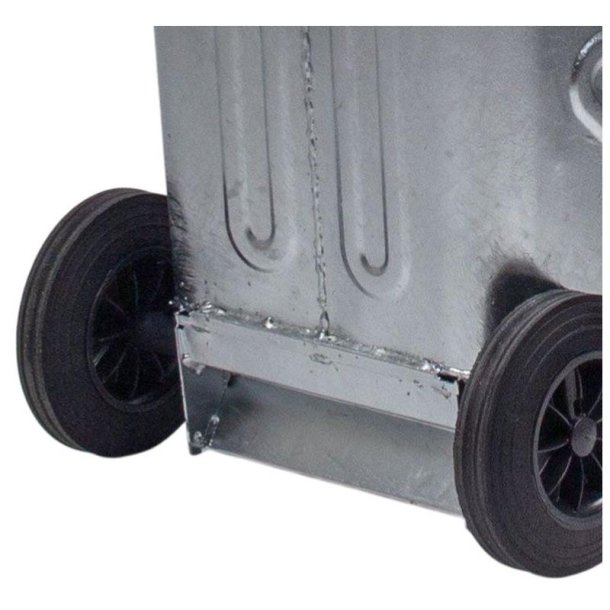 Engels St�l skraldespand 120L med st�ll�g og 2 hjul