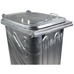 Engels St�l skraldespand 240L med st�ll�g og 2 hjul