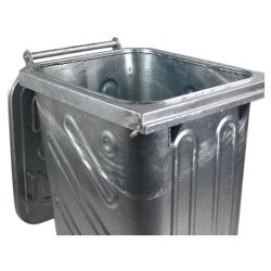 Engels St�l skraldespand 240L med st�ll�g og 2 hjul