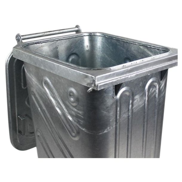 Engels St�l skraldespand 240L med st�ll�g og 2 hjul