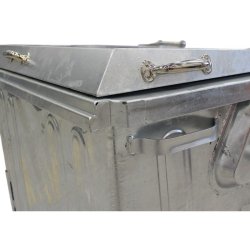 Engels St�lcontainer 1100L med forst�rket st�ll�g og 4 hjul