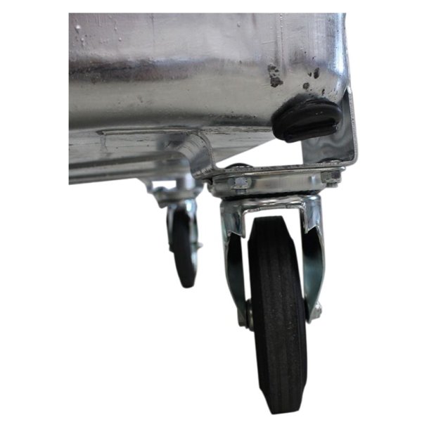 Engels St�lcontainer 1100L med forst�rket st�ll�g og 4 hjul