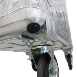 Engels St�lcontainer 770L med forst�rket st�ll�g og 4 hjul