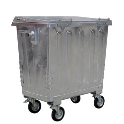 Engels St�lcontainer 770L med forst�rket st�ll�g og 4 hjul