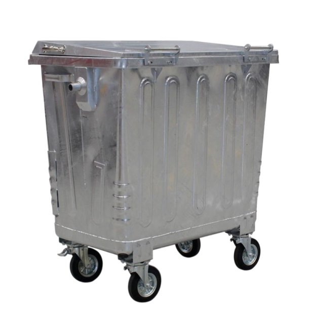 Engels St�lcontainer 770L med forst�rket st�ll�g og 4 hjul