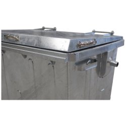 Engels St�lcontainer 660L med forst�rket st�ll�g og 4 hjul