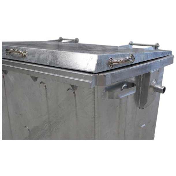 Engels St�lcontainer 660L med forst�rket st�ll�g og 4 hjul