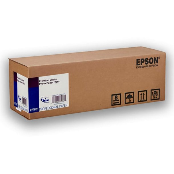 Epson 11" Premium Luster fotopapir (260) - Glans - 300mm x 30,5m - 260 g/m&sup2; - 1 rulle fotopapir