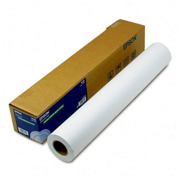 Epson 24" Presentation Paper HiRes 120 - 610mm x 30m - 120 g/m&sup2; - 1 rulle prsentationspapir