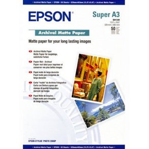Epson Fotopapir - A3+ - Archival mat - 189g - 50 ark
