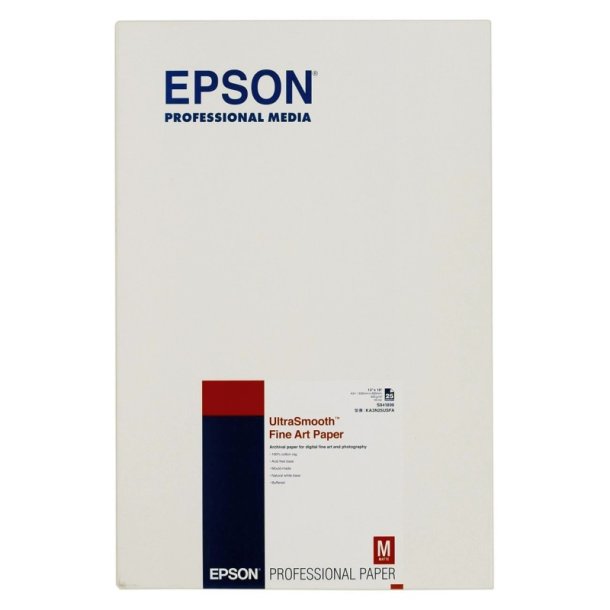 Epson A3+ UltraSmooth - Fine art papir - (DIN A3+ 32,9 cm) - 325g/m&sup2; - 25 ark