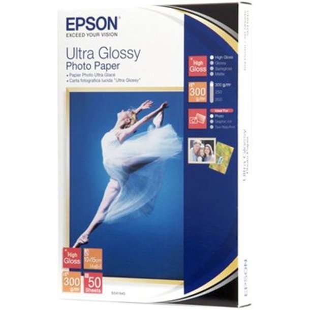 Epson 10x15cm - Ultra - Glossy - Photo papir - 300g/m&sup2; - 50 ark