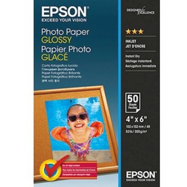 Epson 10x15cm - Photo papir - Glossy - 200g/m&sup2; - 50 ark