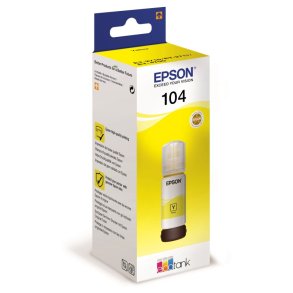 Epson original blkbeholder T104 - EcoTank - Yellow - 65 ml