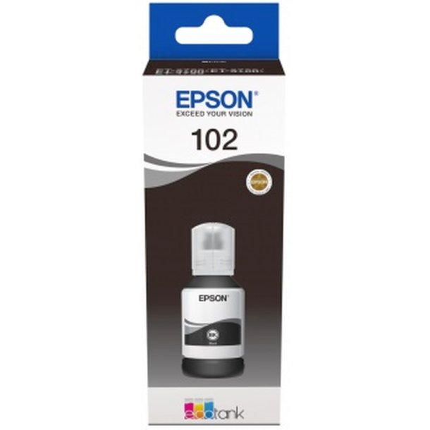 Epson original blkbeholder T102 - Ecotank - sort - 127 ml