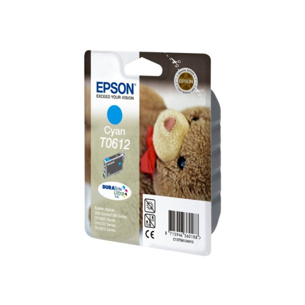 Epson original blkpatron T061 - Cyan - 8 ml - 61 Teddybjrn