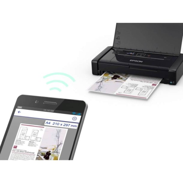 Epson WF-110W - A4 - Farve - blk - mobil printer