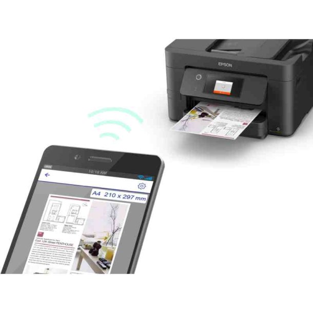 Epson WF Pro WF-3825DWF - A4 - Farve - blk - Multifunktions printer