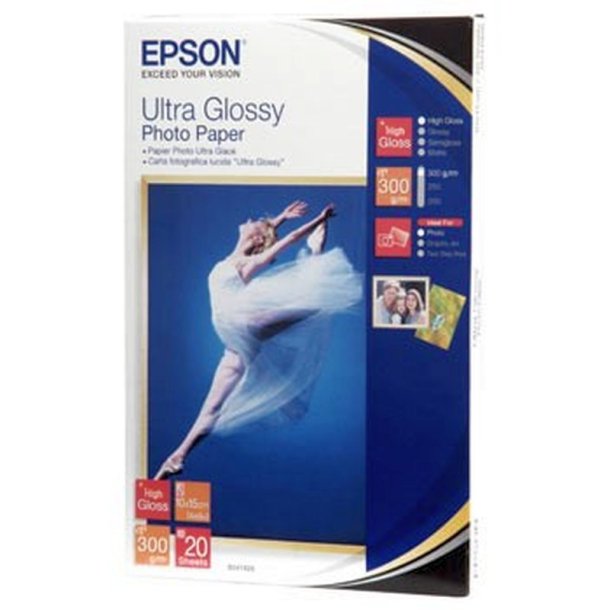 Epson Fotopapir - 10x15 cm - Ultra glossy - 300g - 20 ark