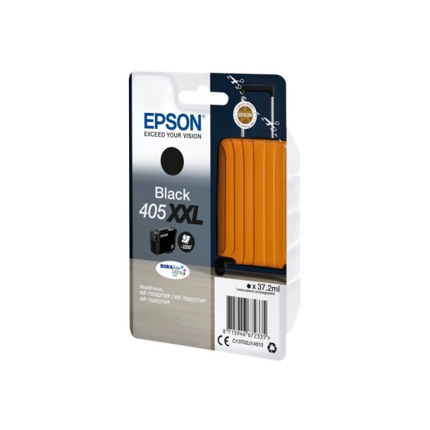 Epson original blkpatron T405XXL - Sort XL - 37,2 ml - 405XXL Kuffert