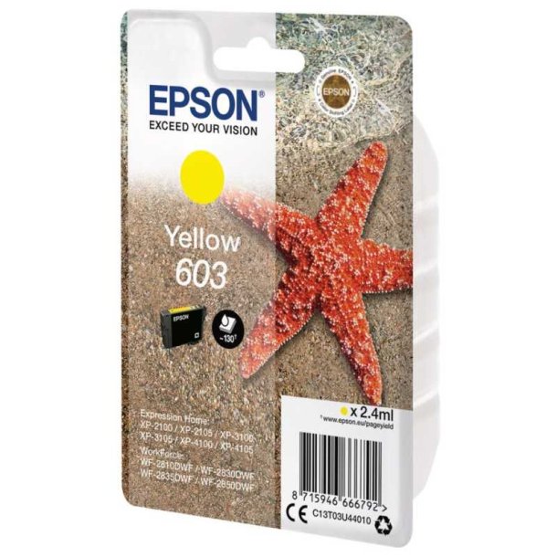 Epson original blkpatron T603 - Yellow - 2.4 ml - 603 Sstjerne