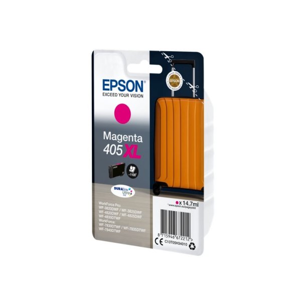 Epson original blkpatron T405XL - Magenta XL - 14,7 ml - 405XL Kuffert