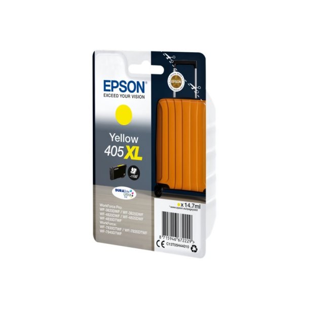 Epson original blkpatron T405XL - Yellow XL -14,7 ml - 405XL Kuffert