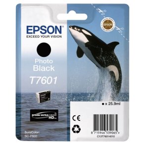 Epson original bl�kpatron T760 - Foto-Sort - 25,9 ml - UltraChrome HD