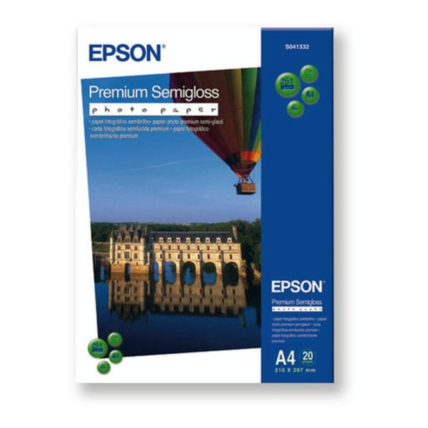 Epson Fotopapir - A4 - Premium semigloss - 251g - 20 ark