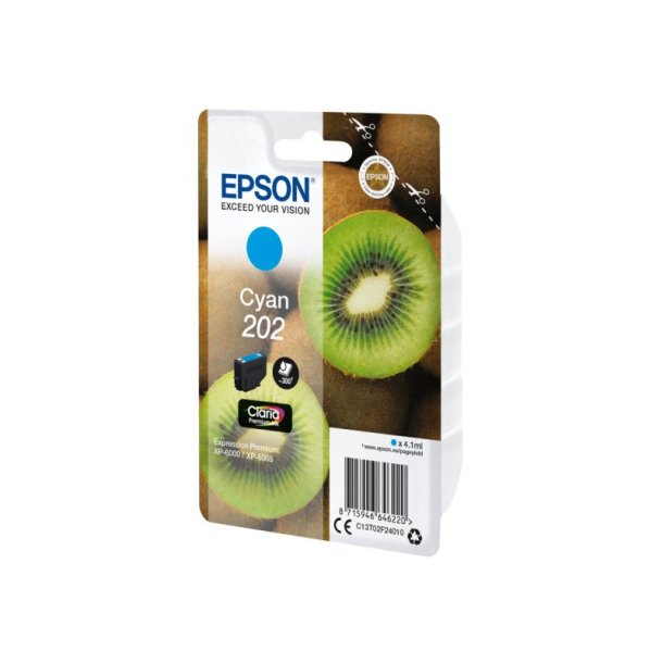 Epson original blkpatron T202 - Cyan - 4.1 ml - 202 Kiwi