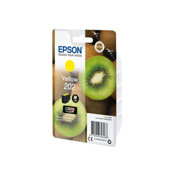 Epson original blkpatron T202 - Yellow - 4.1 ml - 202 Kiwi