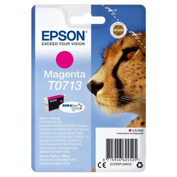 Epson original blkpatron T071 - Magenta - 5,5 ml - 071 Gepard