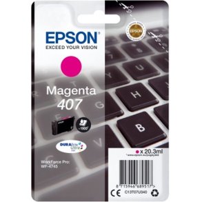 Epson original bl�kpatron 407 - Workforce WF-4745/4750 - Magenta L - 1.900 sider