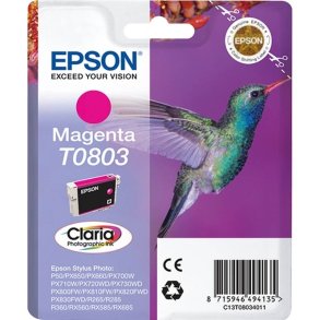 Epson original bl�kpatron T080 - Magenta - 7,4 ml - 080 Kolibri