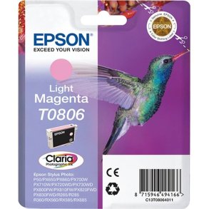 Epson original bl�kpatron T080 - Lys Magenta - 7,4 ml - 080 Kolibri