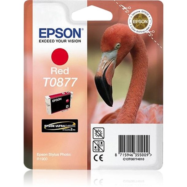 Epson original blkpatron T087 - Rd - 11.4 ml - UltraChrome Hi-Gloss 2